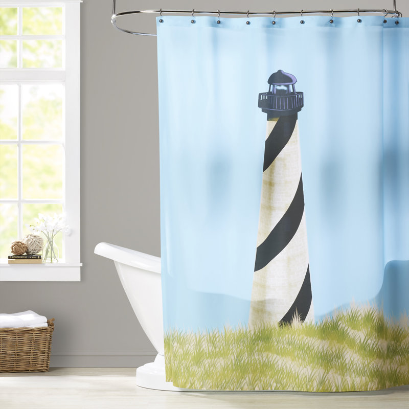 Rideau de douche à imprimé géométrique OuterBanks