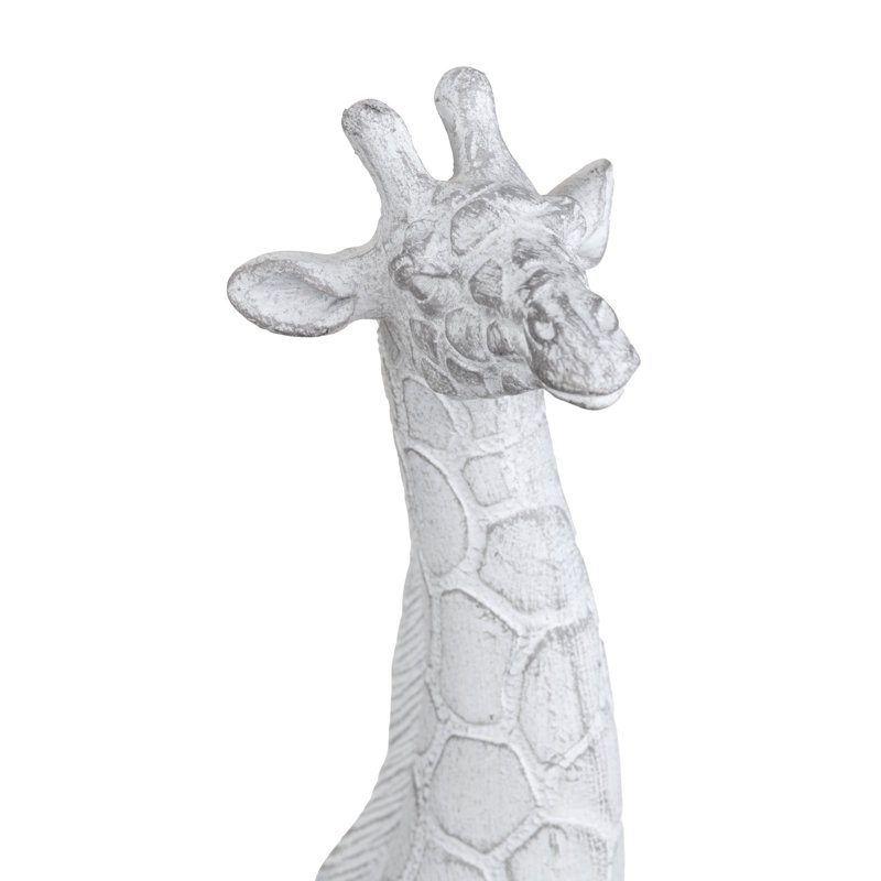 Sculptures de girafes – Ensemble de 2 éléments décoratifs pour animaux