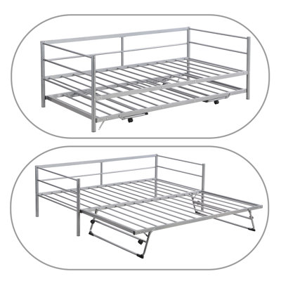 Brizza Metal Daybed Bed -  Alcott HillÂ®, 36828F7220FA4C3FAC7F1F1433B27FD3