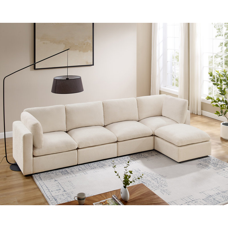 Modulaires sectionnels, Blanc