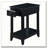 Black Accent Table with Bottom Shelf-1496109046