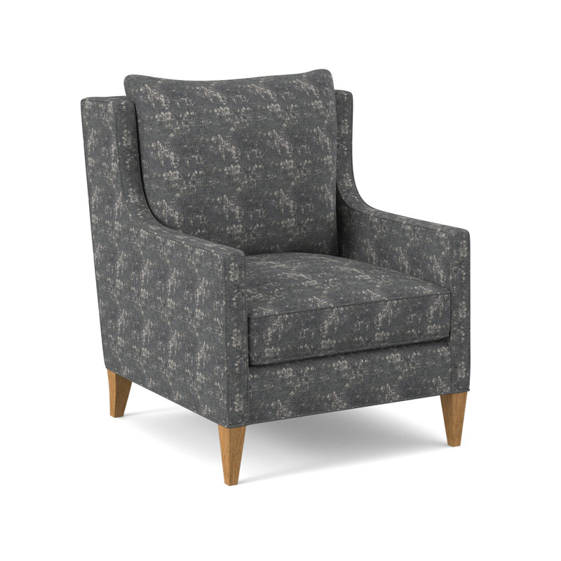 Callum Sunbrella® Boucle Armchair, Filigree Ivory 100% Polyester, Amber