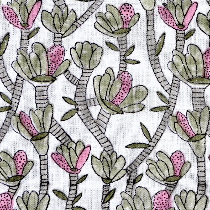 Cactus Table Placemat 14x20 Inch, Gray