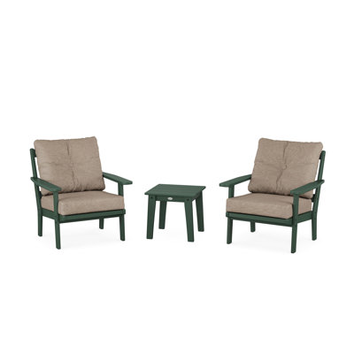 Ensemble de conversation à assise profonde 3 pièces Prairie