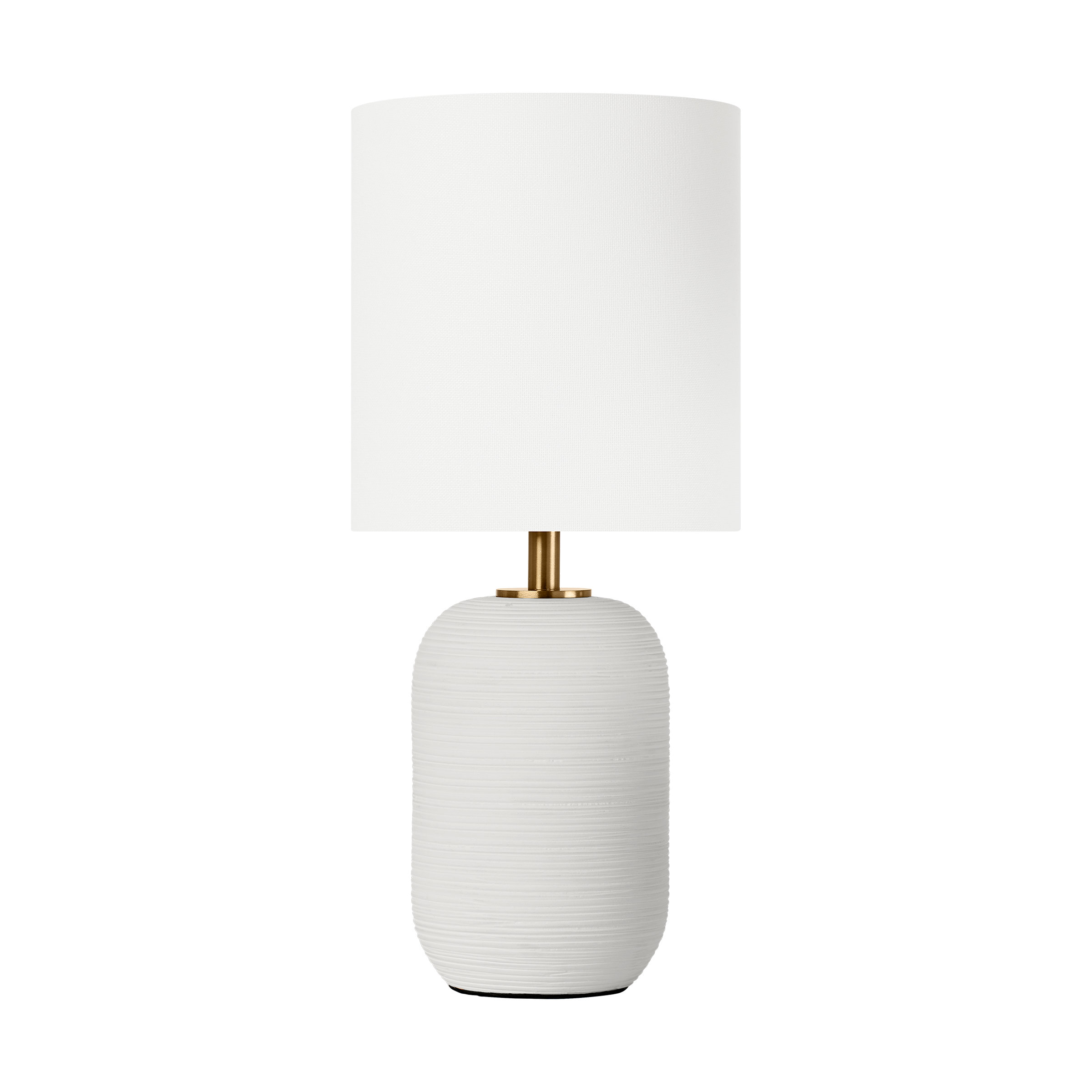 Visual Comfort Studio Hable Fanny 1-light table Lamp in Matte White Ceramic finish with White Linen fabric shade | Perigold