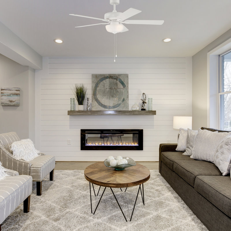 Kendleton 52'' Ceiling Fan with Light Kit, White