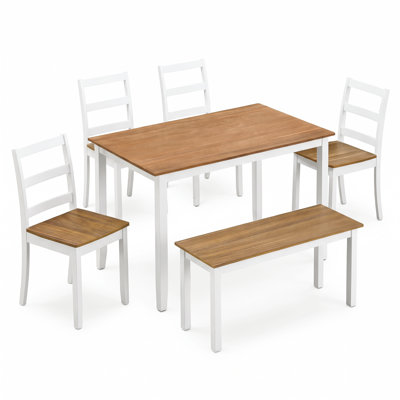 Solid Wood Top Dining Set