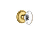 Grandeur Newport Rosette Passage with Provence Crystal Door Knob