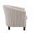 Geerda 31.5" Wide Upholstered Striped Barrel Chair