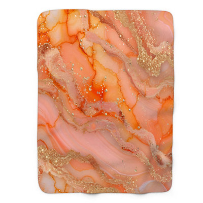 Jeté Peachy Hologram Glow - 1 pièce Sherpa Blan Premium