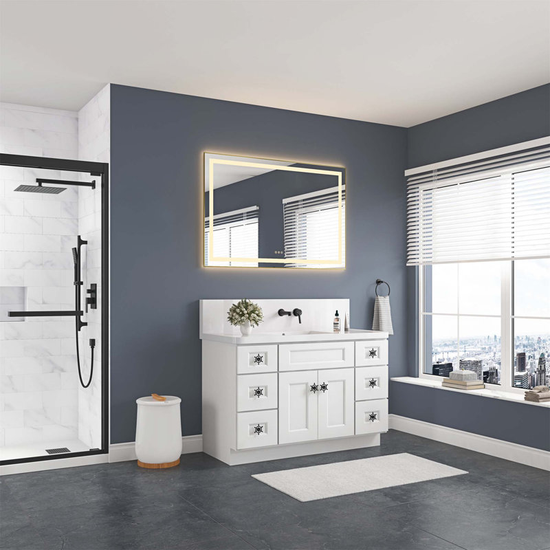 Bathroom Led Mirror Is Multi-Functional And Each Function Is Controlled By A Smart Touch Button
