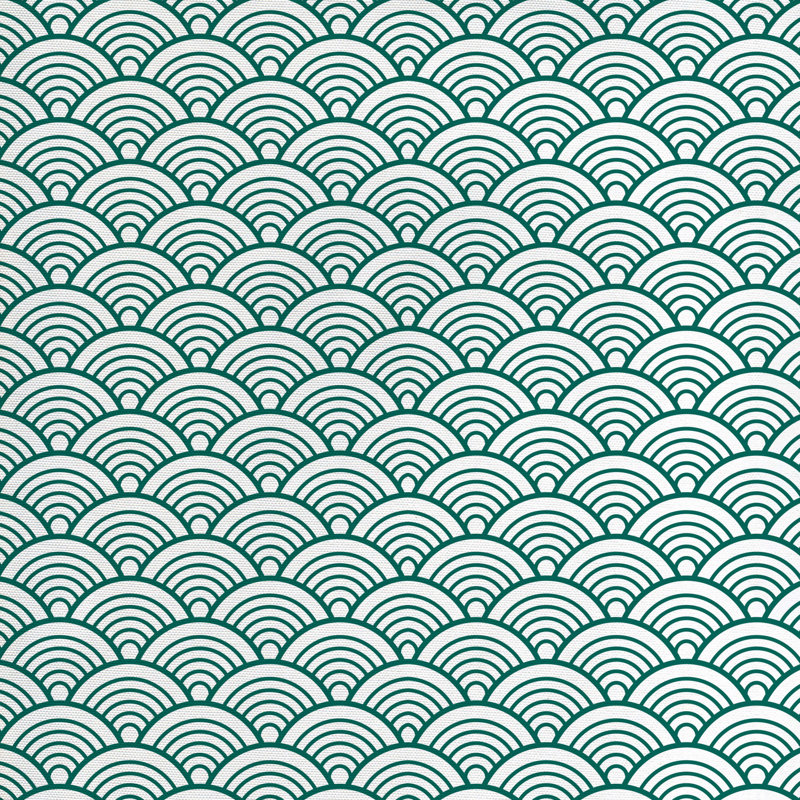 Tissu d’échelle seigaiha japonais, l 36 po x L 360 po