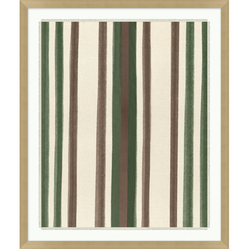 Striped Textile 5 Print by Nathan Turner