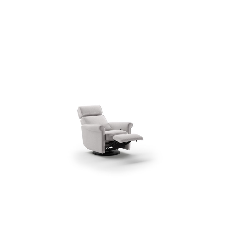 Rolled Recliner - Manual, Light Gray