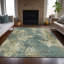 Tapis bleu sarcelle lavable à la machine intérieur / extérieur Xhevrie-111923882