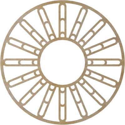 Médaillon de plafond en bois Hale
