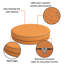 Decorative Indoor Outdoor Waterproof Round Cushion Cover, Patio Bar Stool UV Resistant Seat Cover-1084160622