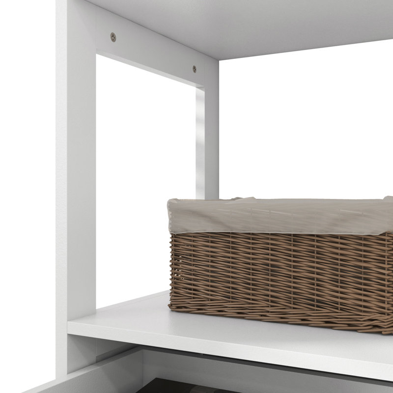 Armoire de salle de bain blanche - Intérieur spacieux pour ranger des articles essentiels de rangement