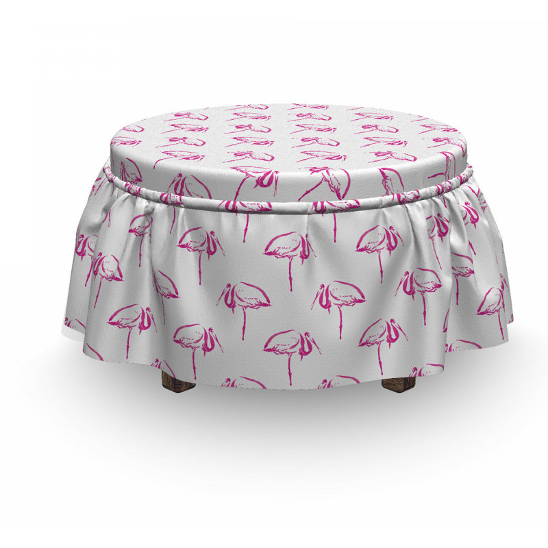 Box Cushion Ottoman Slipcover