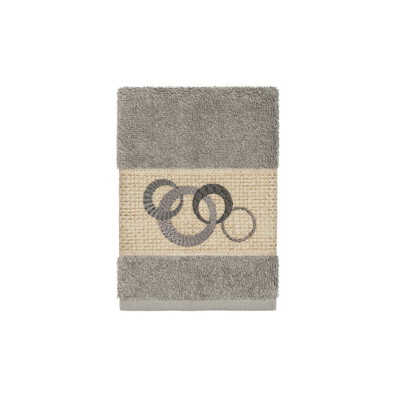 Gant de toilette Annabelle, Gris foncé