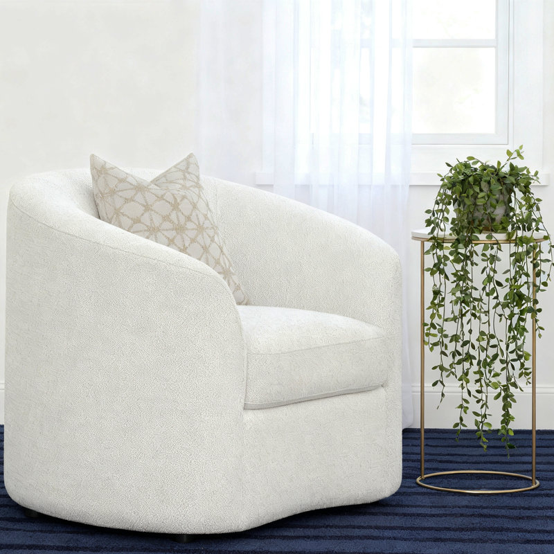 Modern Sloped Arms Chair with Pillow