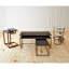 3 Piece Marble Top Nesting Table Set-Brass