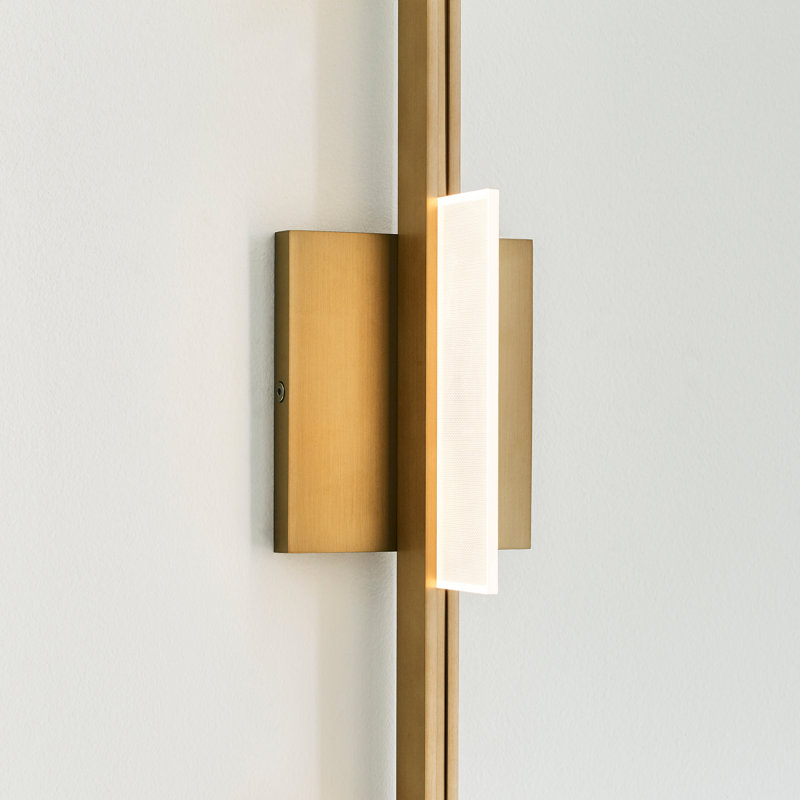 Tris 3 - Light LED Vanity Light, Aged Brass