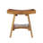 EcoDecors - Serenity, 18 Inch Wide - Teak Shower Bench - Bathroom Stool Seat - in Earthy Teak