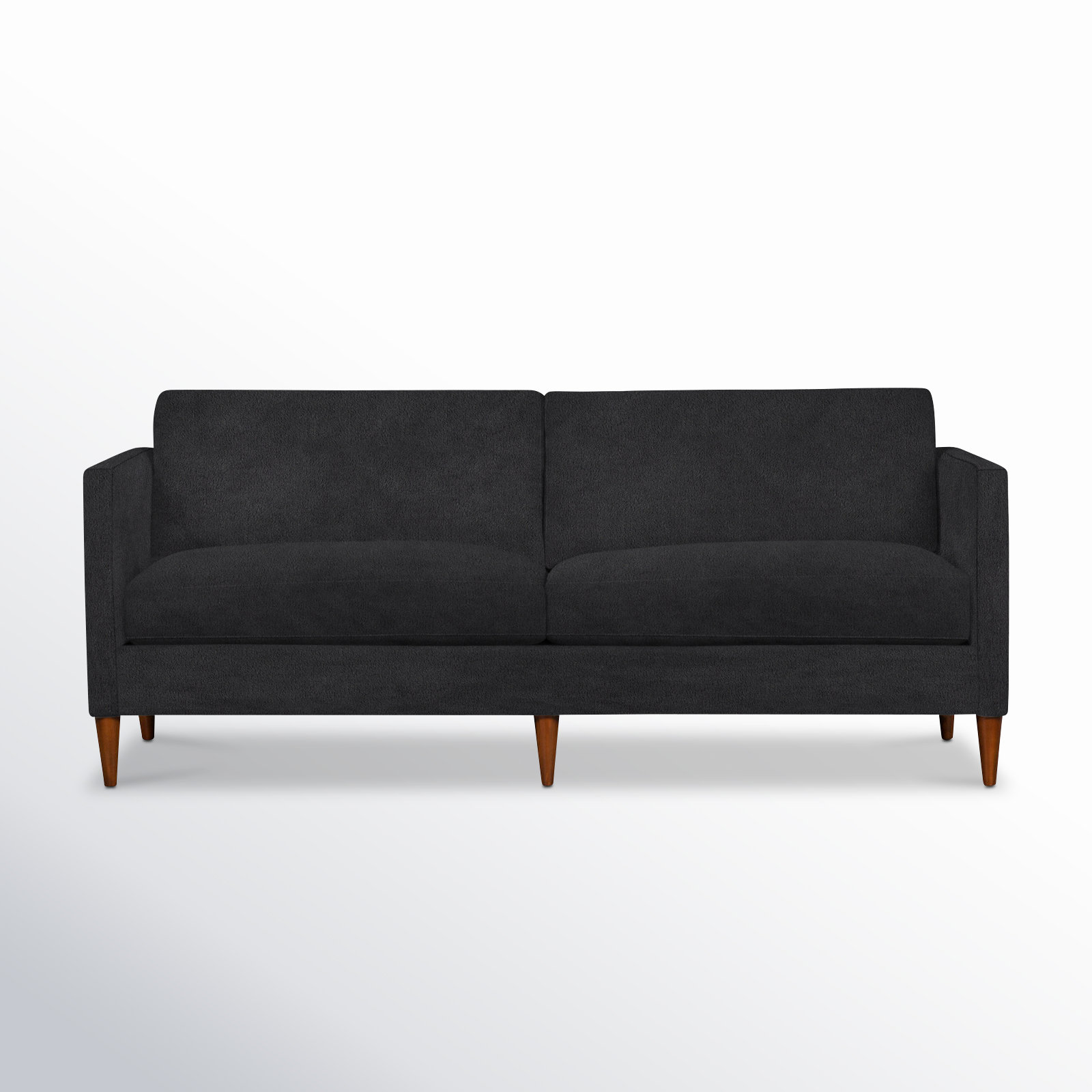 Clifford 87'' Sofa, Bella Gunmetal Performance Velvet