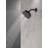 Delta Modern 4-Setting Matte Black Shower Head, 5.75 Inch Round Shower Head, 1.75 GPM Flow Rate, Matte Black-127373106