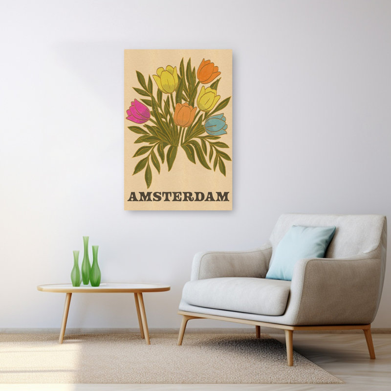 Impression sur toile Amsterdam, H 48 po x l 32 po