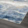 Tapis bleu / doré Marble