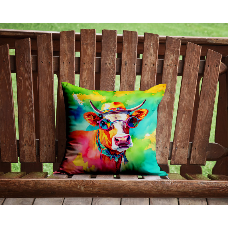 Coussin Hippie, H 14 po x l 14 po
