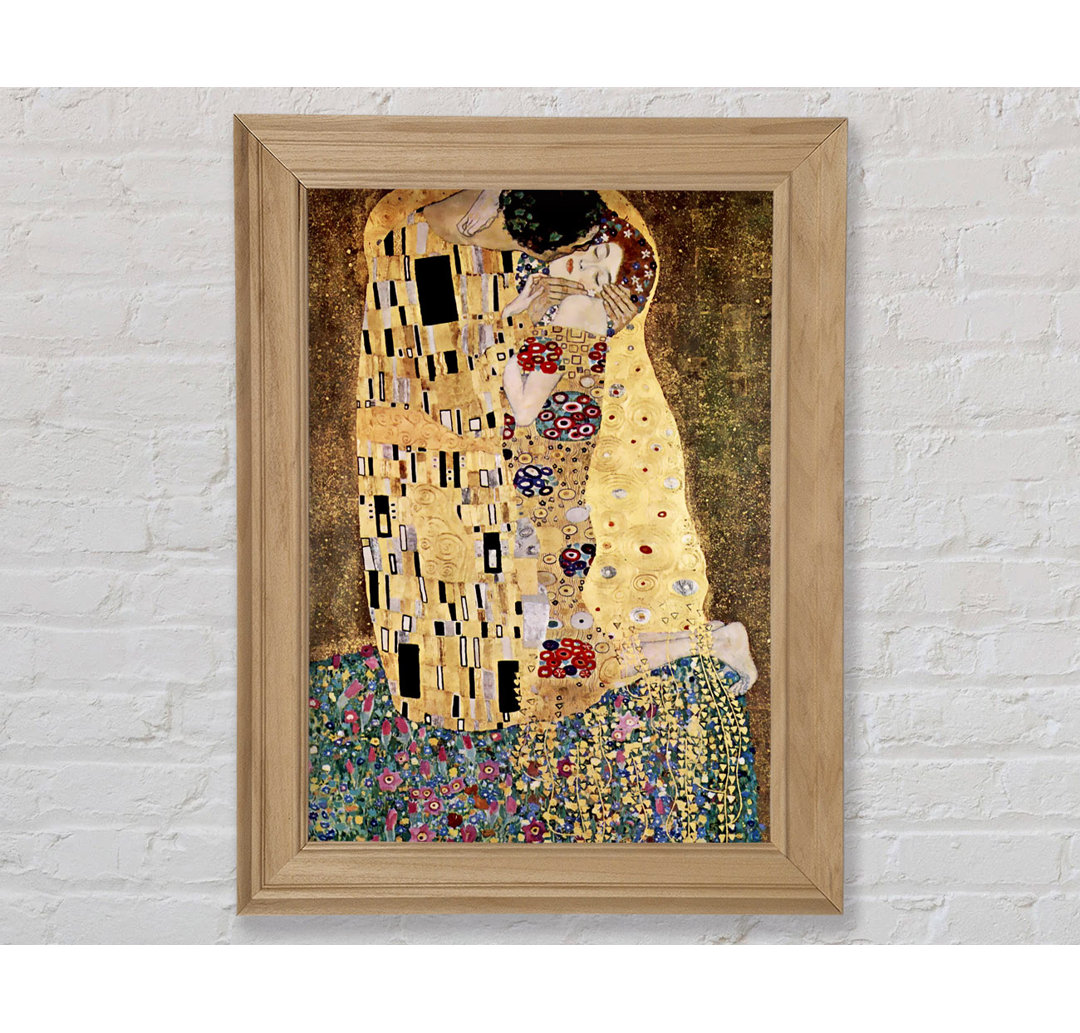 Der Kuss von Klimt - Einzelne Bilderrahmen Kunstdrucke