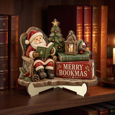 Décoration de table de Noël en bois plat 2D