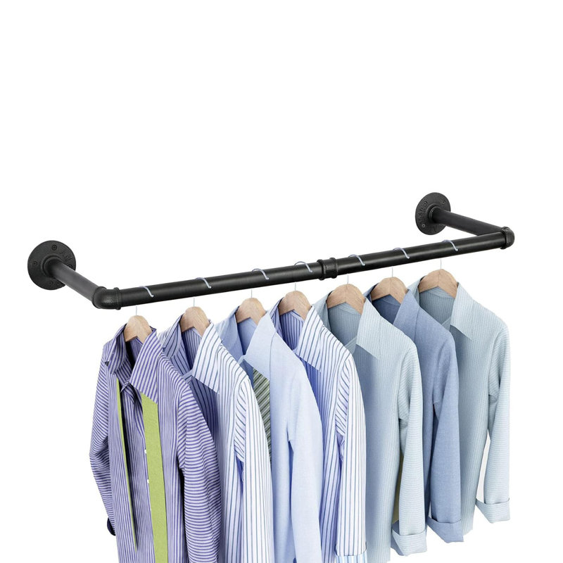 Cintres de tuyaux industriels, cintres muraux amovibles robustes Cintres en fer noir, cintres multi-usages