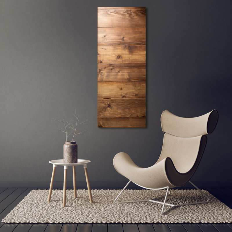 Wooden Background - Wrapped Canvas Print