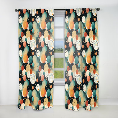 Cosmic Simplicity - Rideau moderne - Velours obscurcissant - 1 panneau
