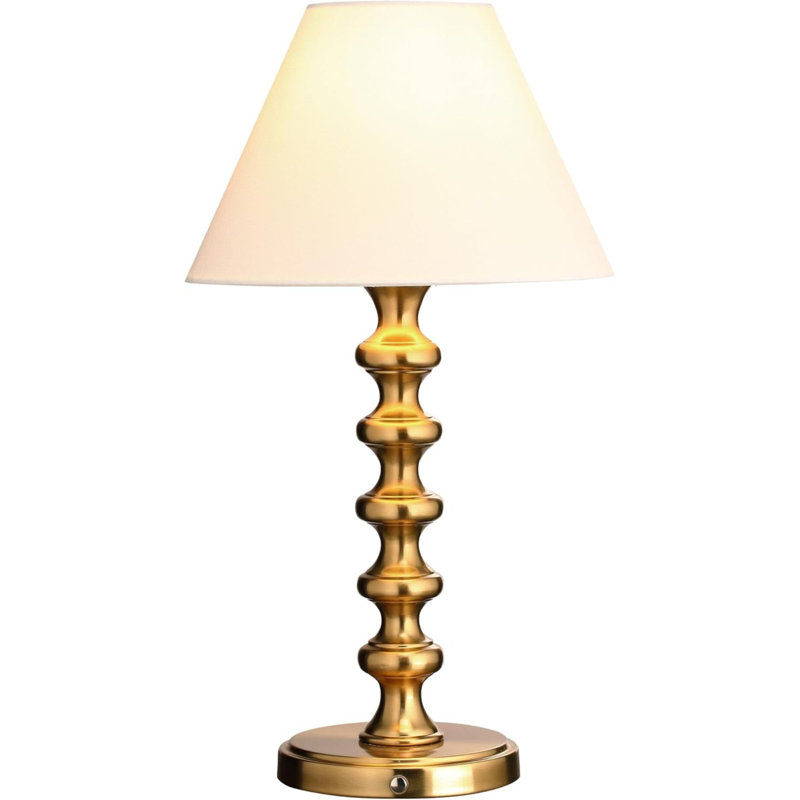 Lampe de table rechargeable Ember - sans fil, à intensité variable, à piles, ampoule DEL E26, charge rapide de type C, lampe portative pour chambre à coucher, salon, bureau