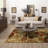 Niamalika Beige Modern Floral Area Rug-169241959