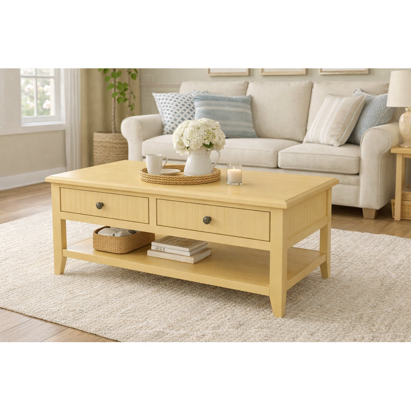 Table basse Beth, Jaune