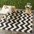 Arneshia Polypropylene Black/Beige Area Indoor/Outdoor Area Rug-20794053