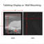 Ensemble de 4 cadres photo 8x10, ensemble de cadres photo noirs pour composition murale, en bois composite robuste et verre semi-trempé, pour utilisation murale ou sur table.