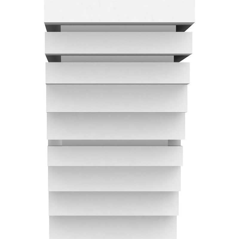 Support standard en uréthane standard Landon, brun clair apprêté, H 6 po x l 3,5 po x P 6 po