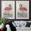 Flamingo I - ensemble de 2 peintures-1346141816-1346141809-1417989012