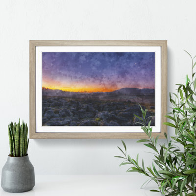 Sunrise Over The Yorkshire Dales - Single Picture Frame Painting on MDF