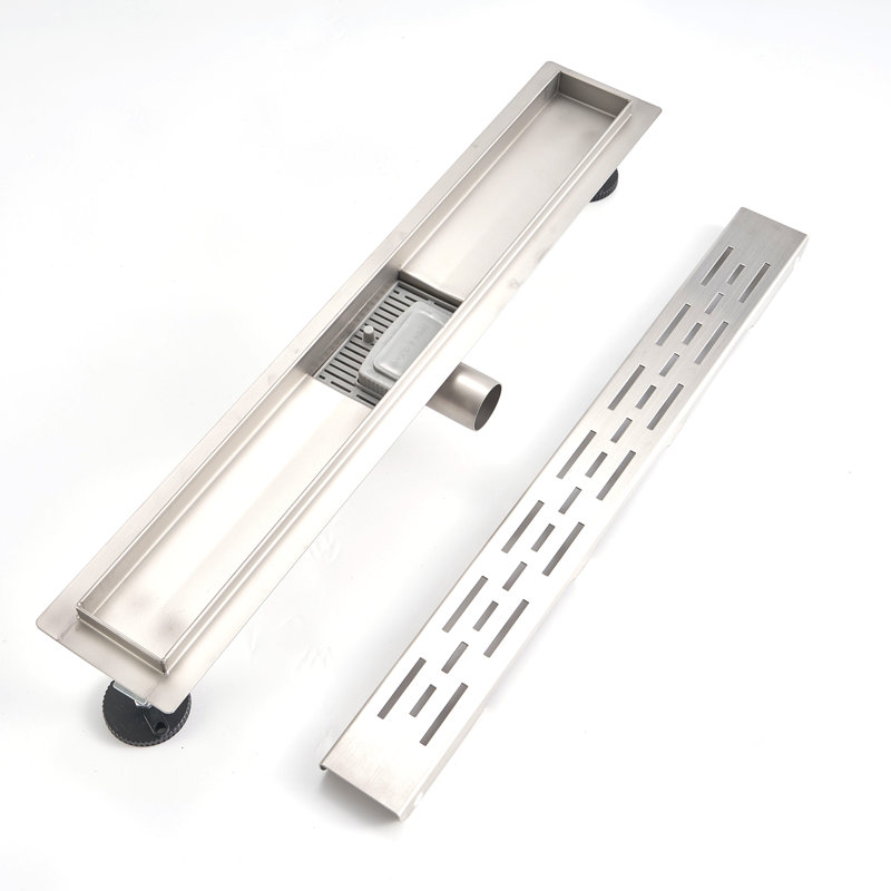 Linear Shower Mallon Stainless Steel Bathroom Wetroom Channel Waste Trap 50-90Cm