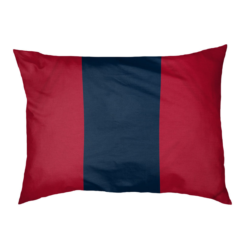 Lit à chat à rayures de football cincinnati, L 28 po x l 18 po, Rouge / Bleu