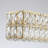 Height 138inch Stunning Crystal - embedded Rectangular Hanging Light