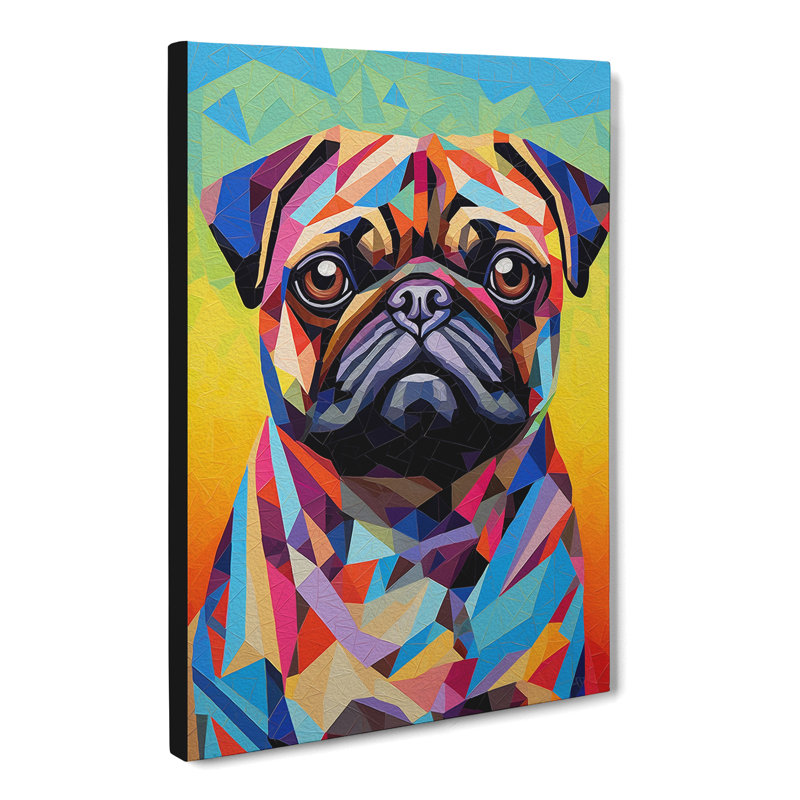 Pug Op No.2 - Wrapped Canvas, 60cm H x 40cm W x 3cm D